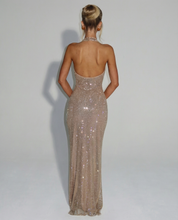 Bianca De Luca | Sequin Halter Maxi Dress For Women