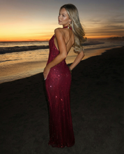 Bianca De Luca | Sequin Halter Maxi Dress For Women