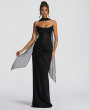 Serena Bellucci | Sheer Mesh Evening Maxi Dress For Women