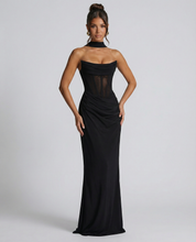 Serena Bellucci | Sheer Mesh Evening Maxi Dress For Women