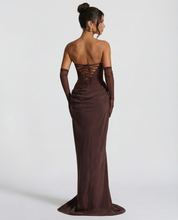 Serena Bellucci | Sheer Mesh Evening Maxi Dress For Women