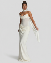 Serena Bellucci | Sheer Mesh Evening Maxi Dress For Women