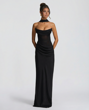 Serena Bellucci | Sheer Mesh Evening Maxi Dress For Women