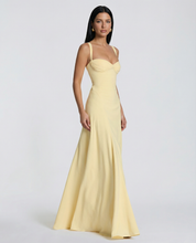 Celeste Fontaine | Elegant Butter Yellow Maxi Dress For Women