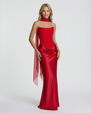 Vivienne Moretti | Black Satin Corset Maxi Dress For Women