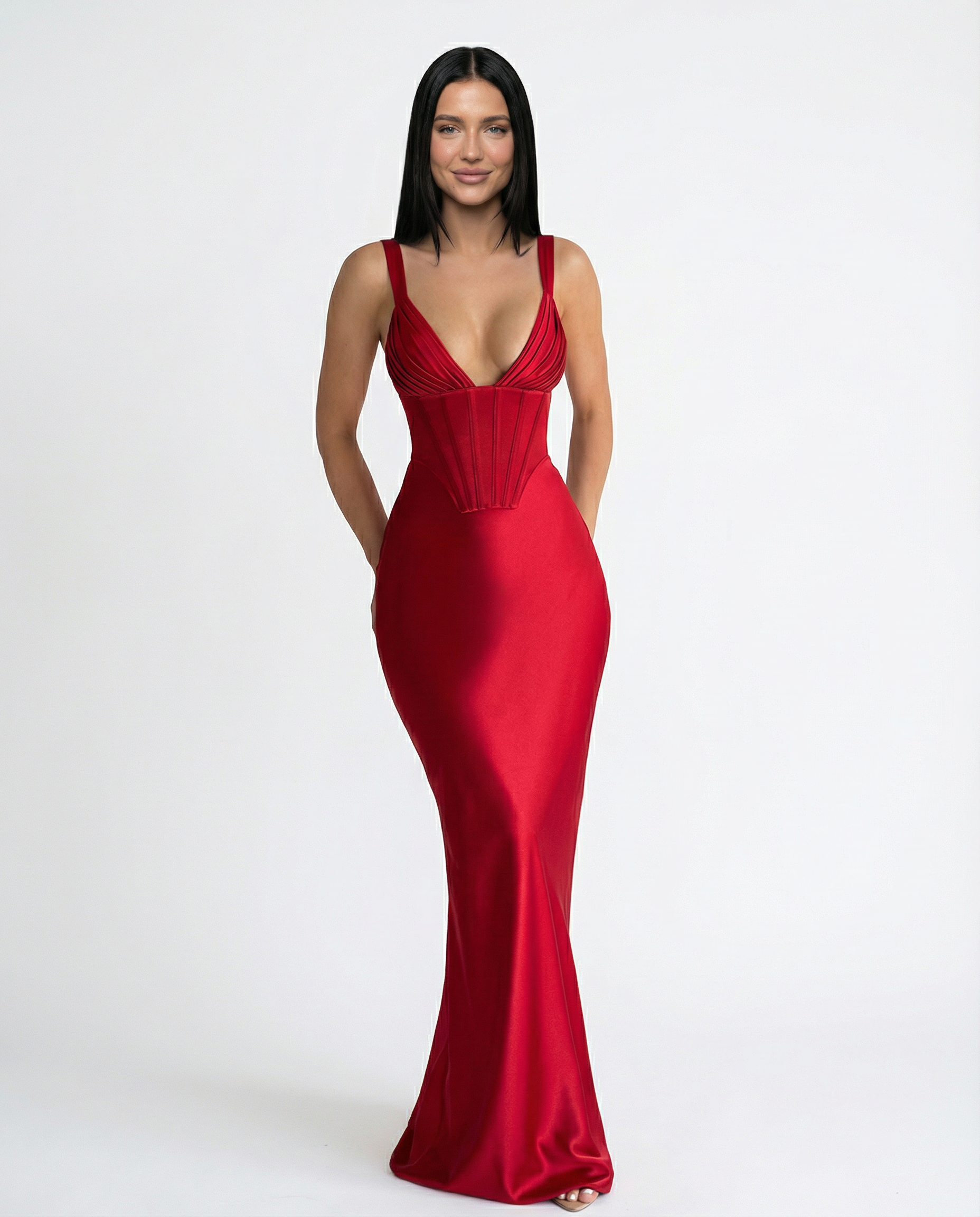 Bianca Laurent | Satin Corset Maxi Dress For Women