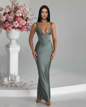 Bianca Laurent | Satin Corset Maxi Dress For Women