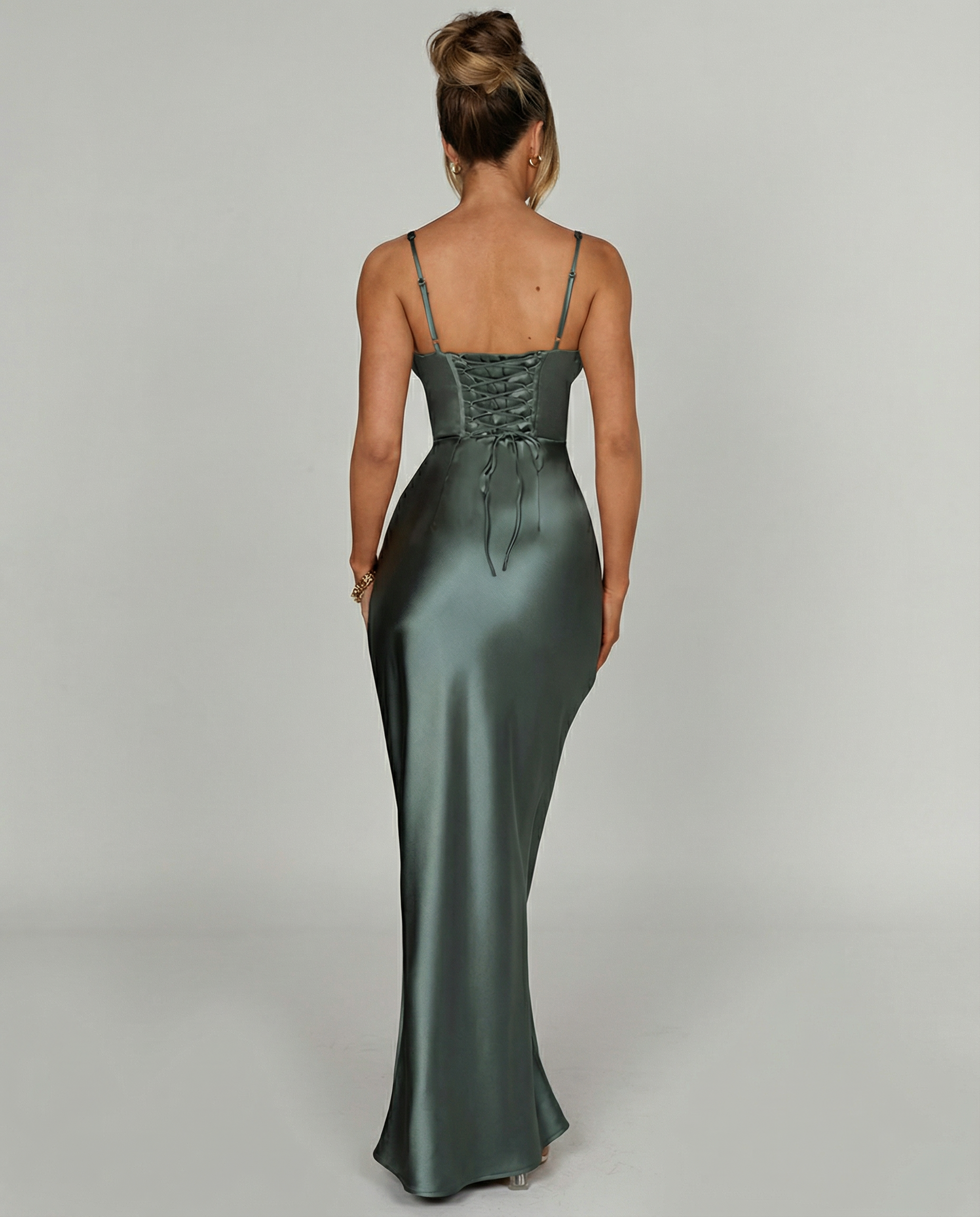 Bianca Laurent | Satin Corset Maxi Dress For Women