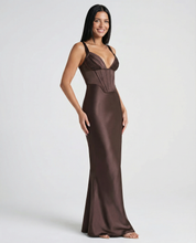 Bianca Laurent | Satin Corset Maxi Dress For Women
