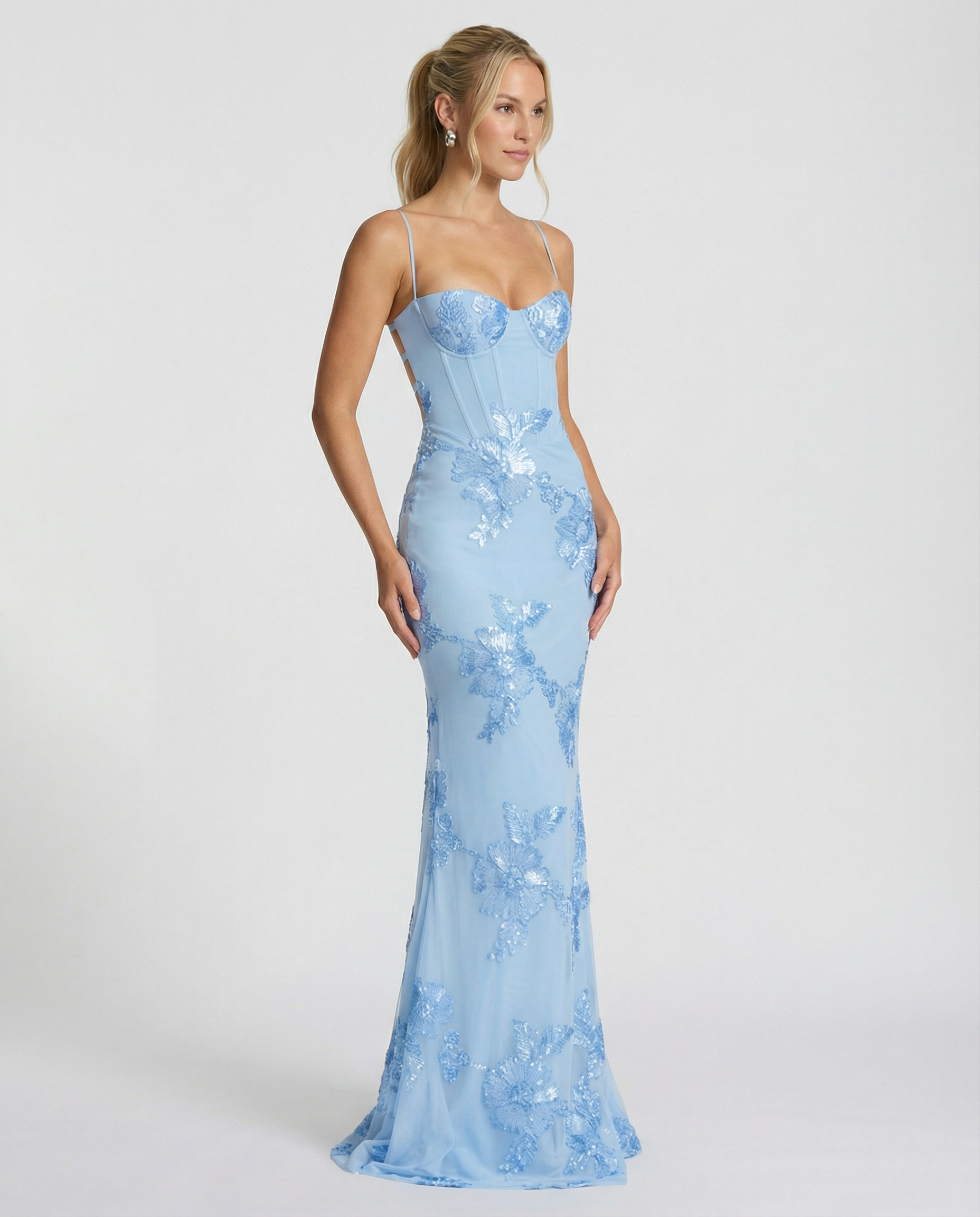 Aurélie Moreau | Embroidered Mermaid Maxi Dress For Women