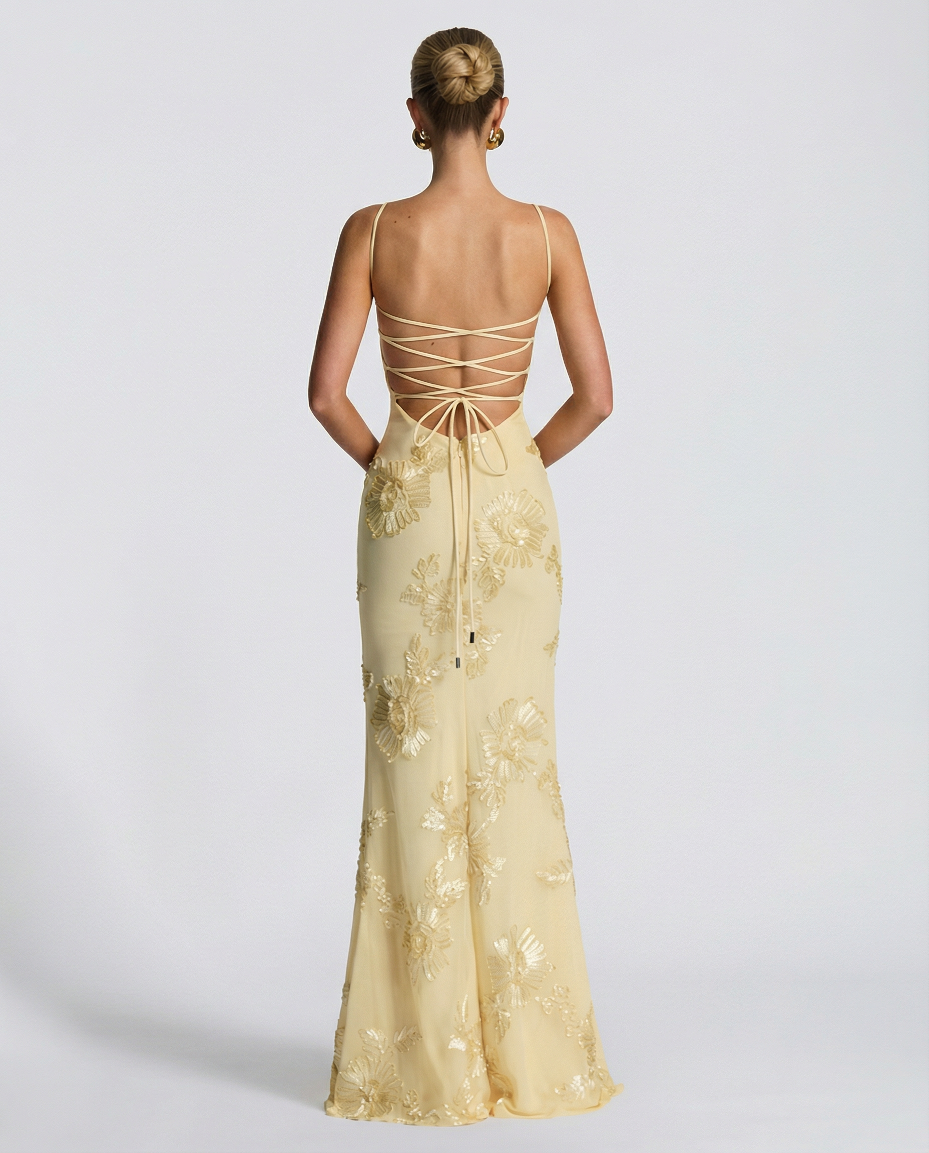 Aurélie Moreau | Embroidered Mermaid Maxi Dress For Women