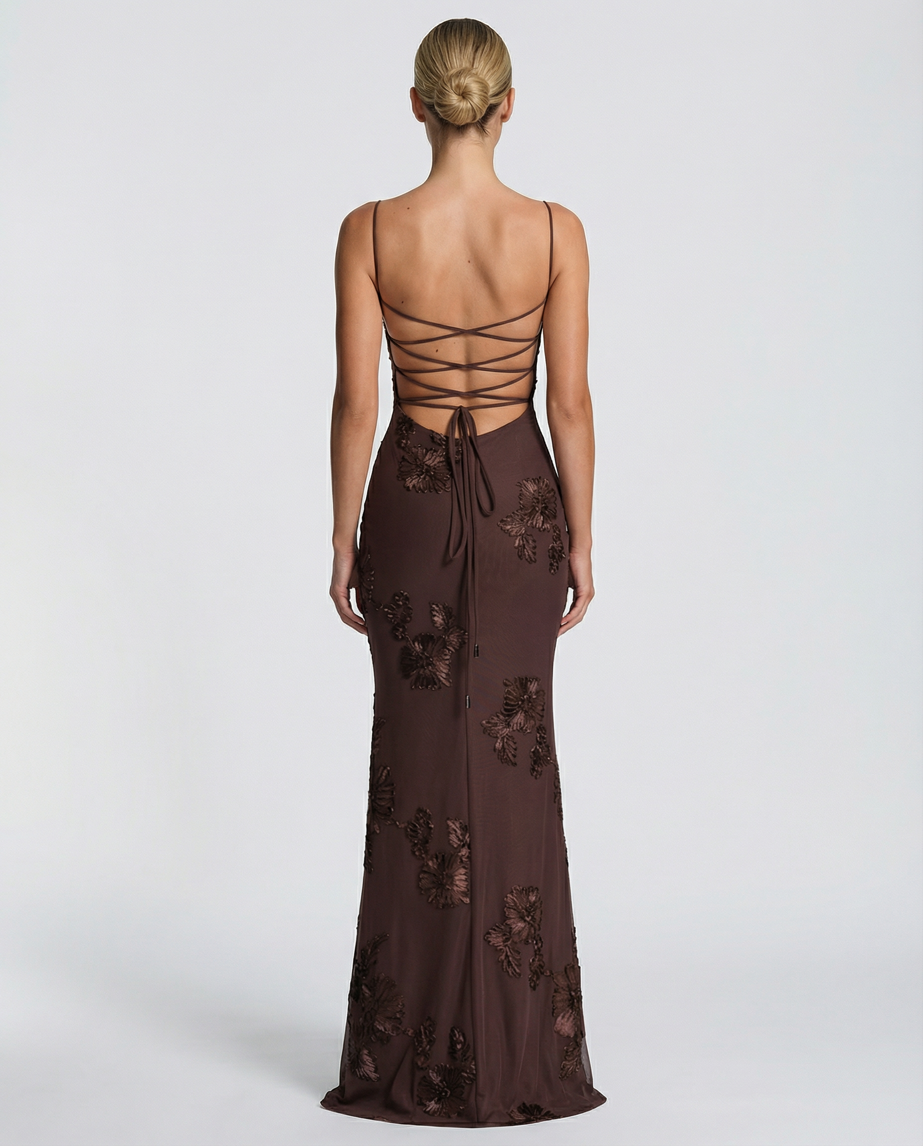 Aurélie Moreau | Embroidered Mermaid Maxi Dress For Women