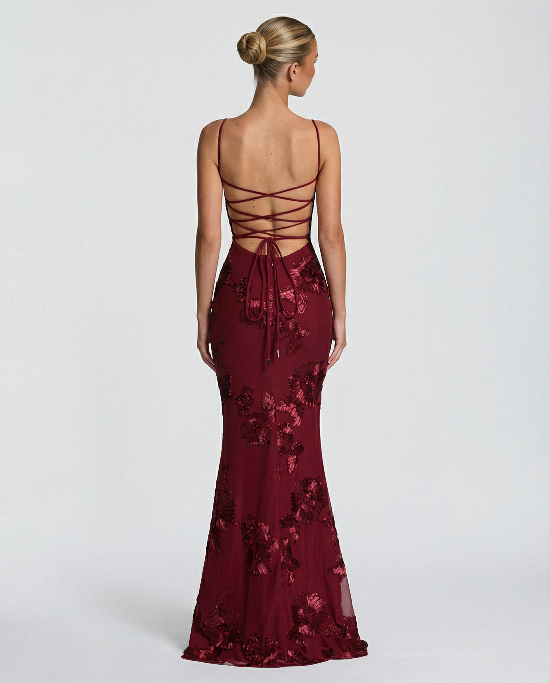 Aurélie Moreau | Embroidered Mermaid Maxi Dress For Women