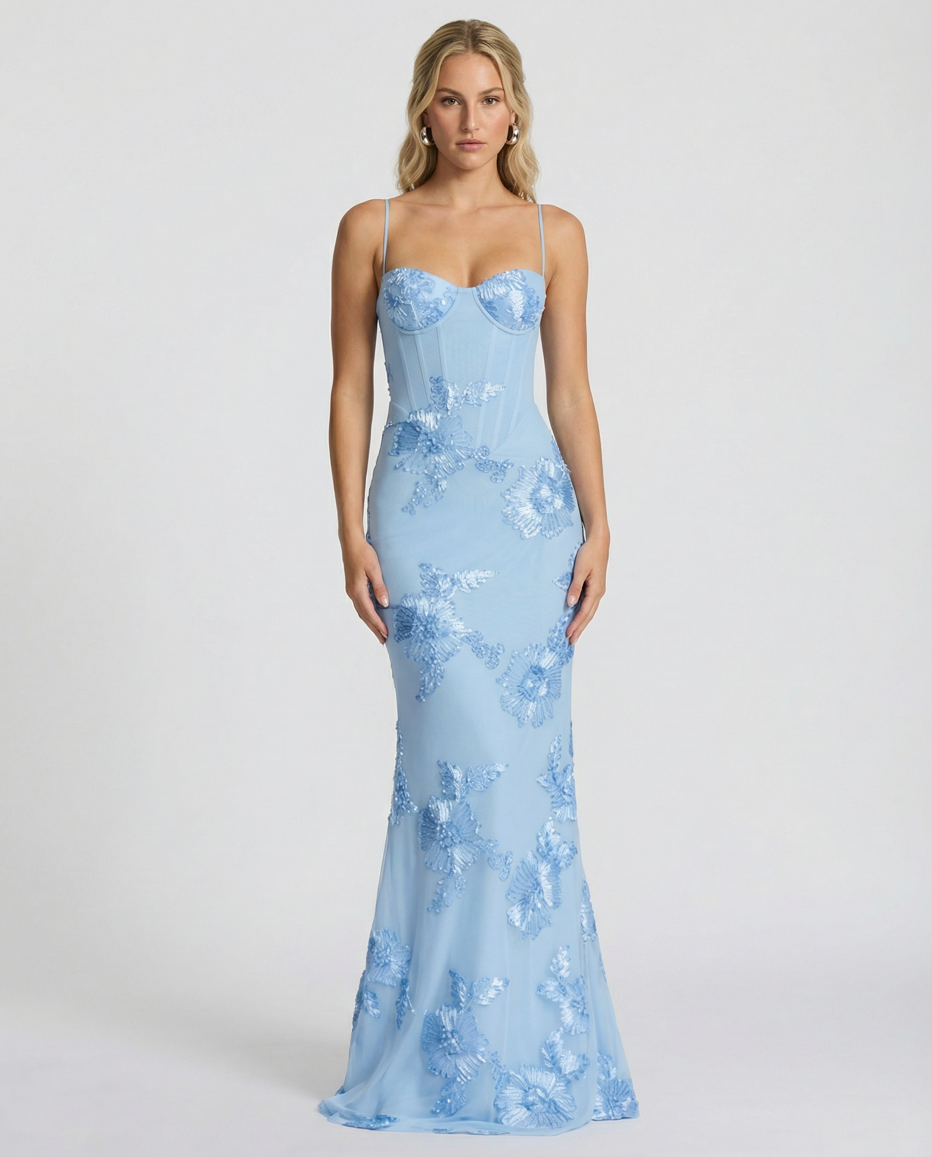 Aurélie Moreau | Embroidered Mermaid Maxi Dress For Women