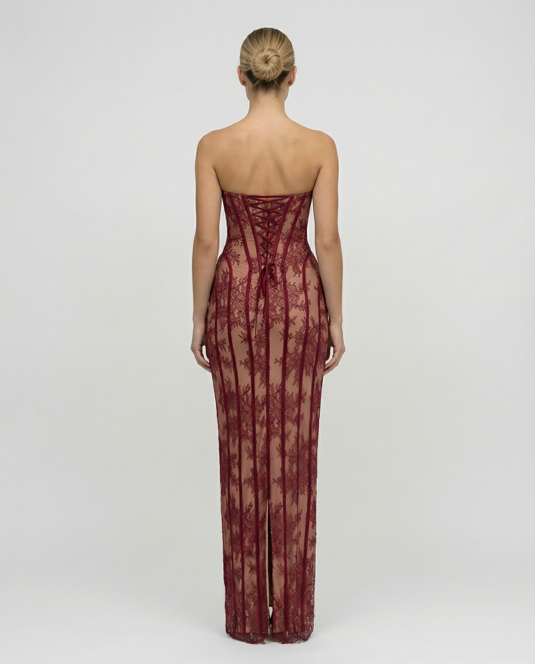 Valentina Rossi | Lace Corset Maxi Dress For Women