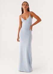 Elena Whitmore | Soft Blue Maxi Dress For Women