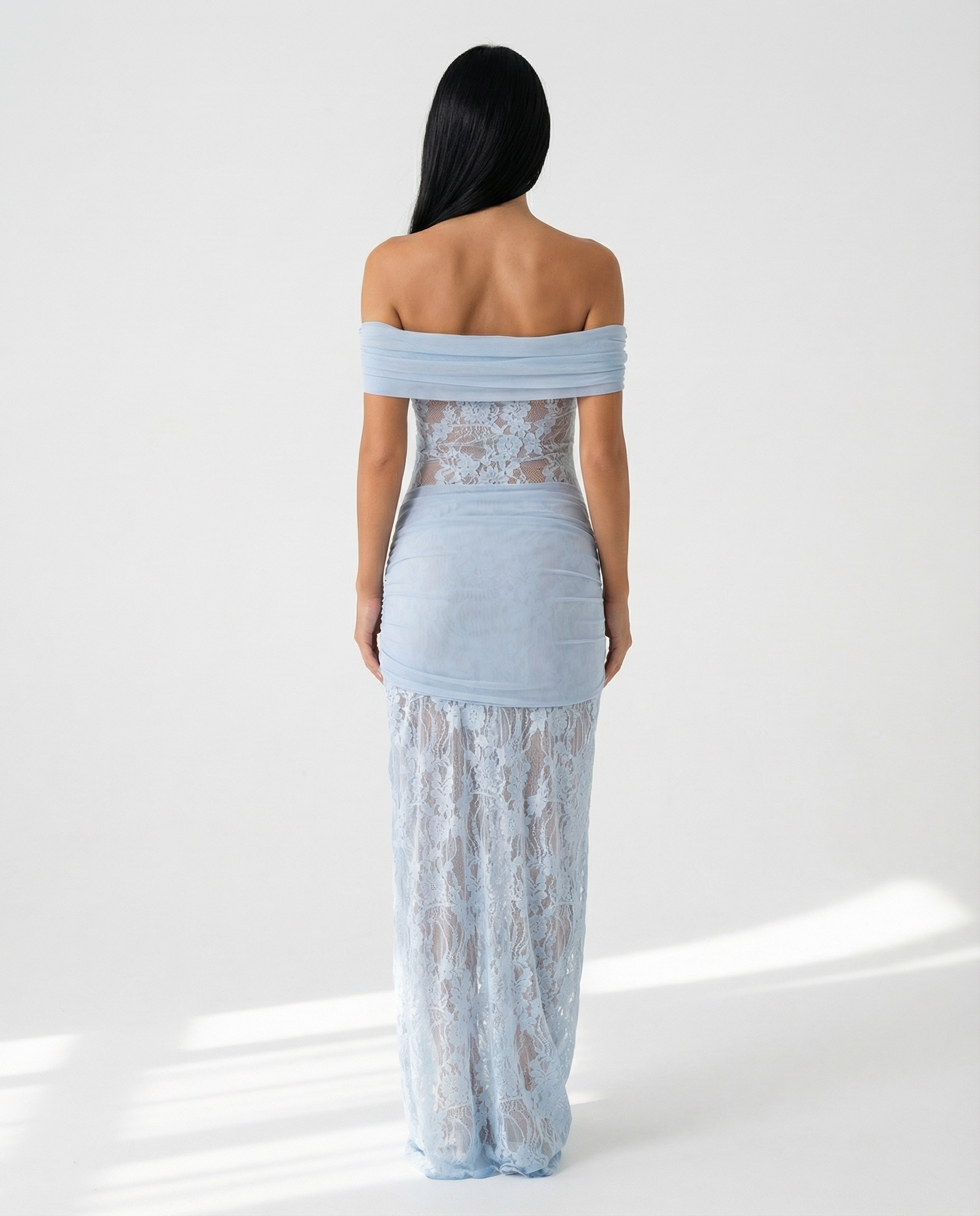 Elena Moretti | Lace Evening Maxi Dress For Women