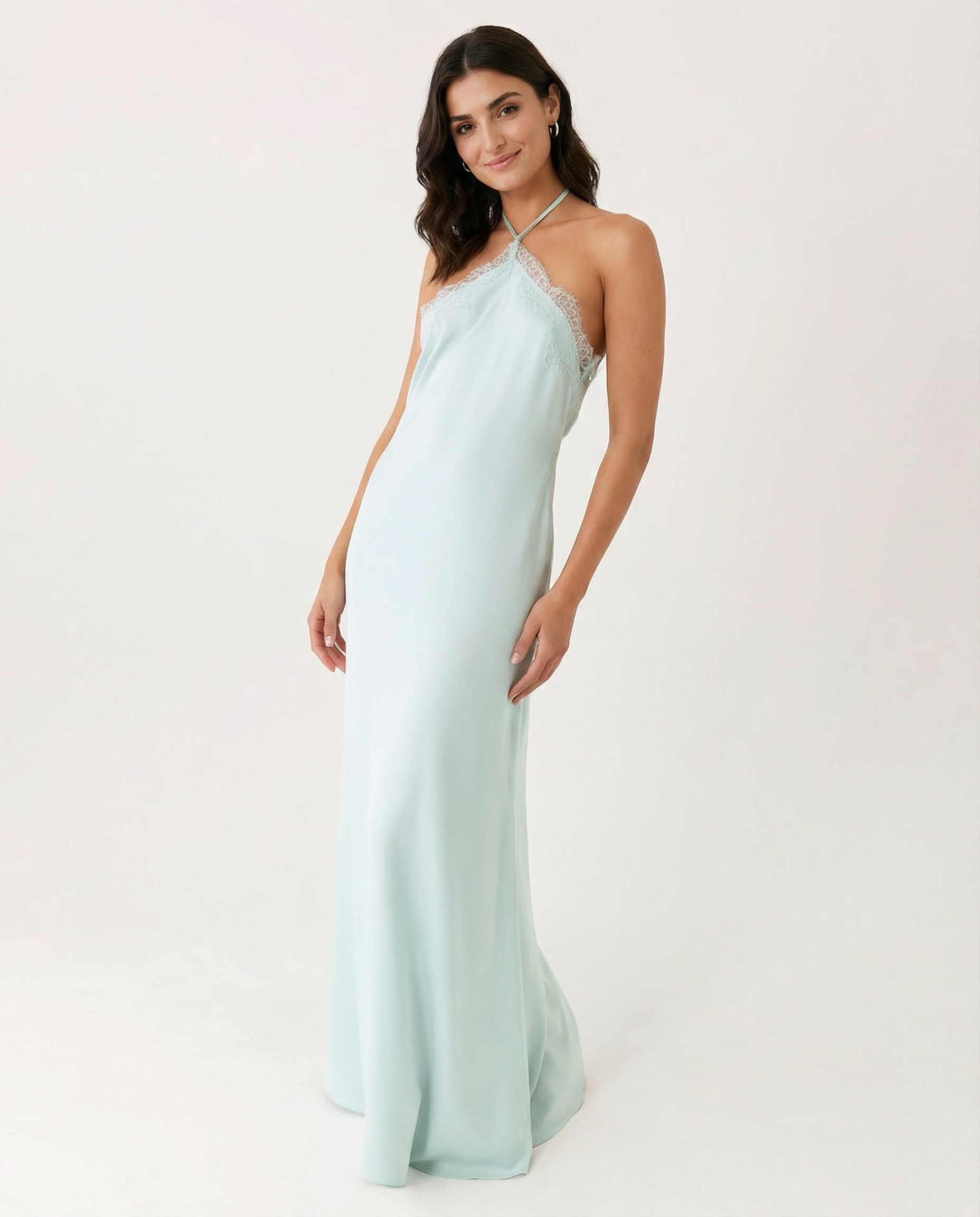 Celeste Laurent | Lace Halter Maxi Dress For Women