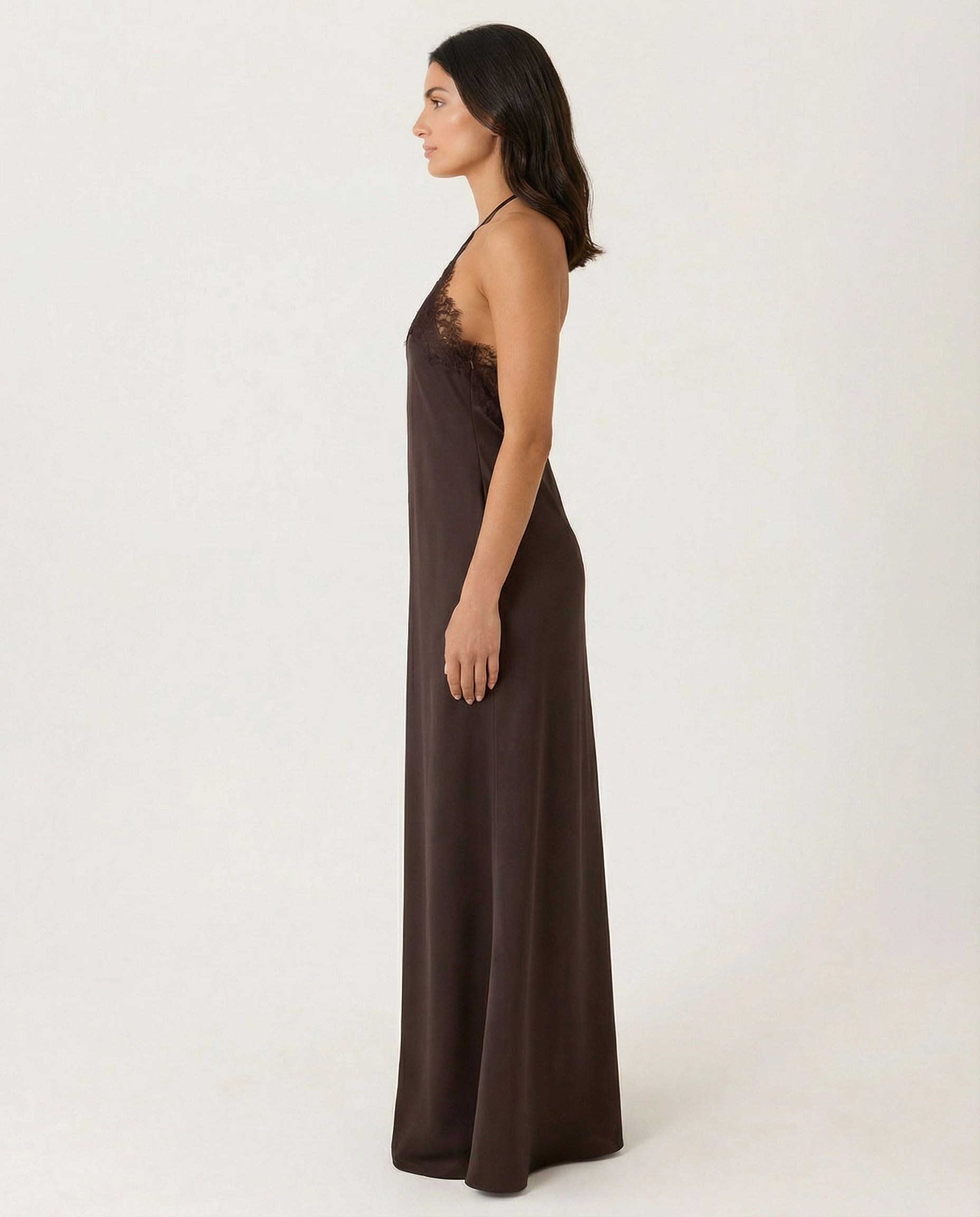 Celeste Laurent | Lace Halter Maxi Dress For Women