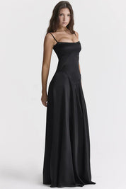 Camille Rossi | Elegant Satin Maxi Dress For Women
