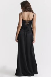 Camille Rossi | Elegant Satin Maxi Dress For Women