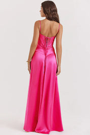 Camille Rossi | Elegant Satin Maxi Dress For Women
