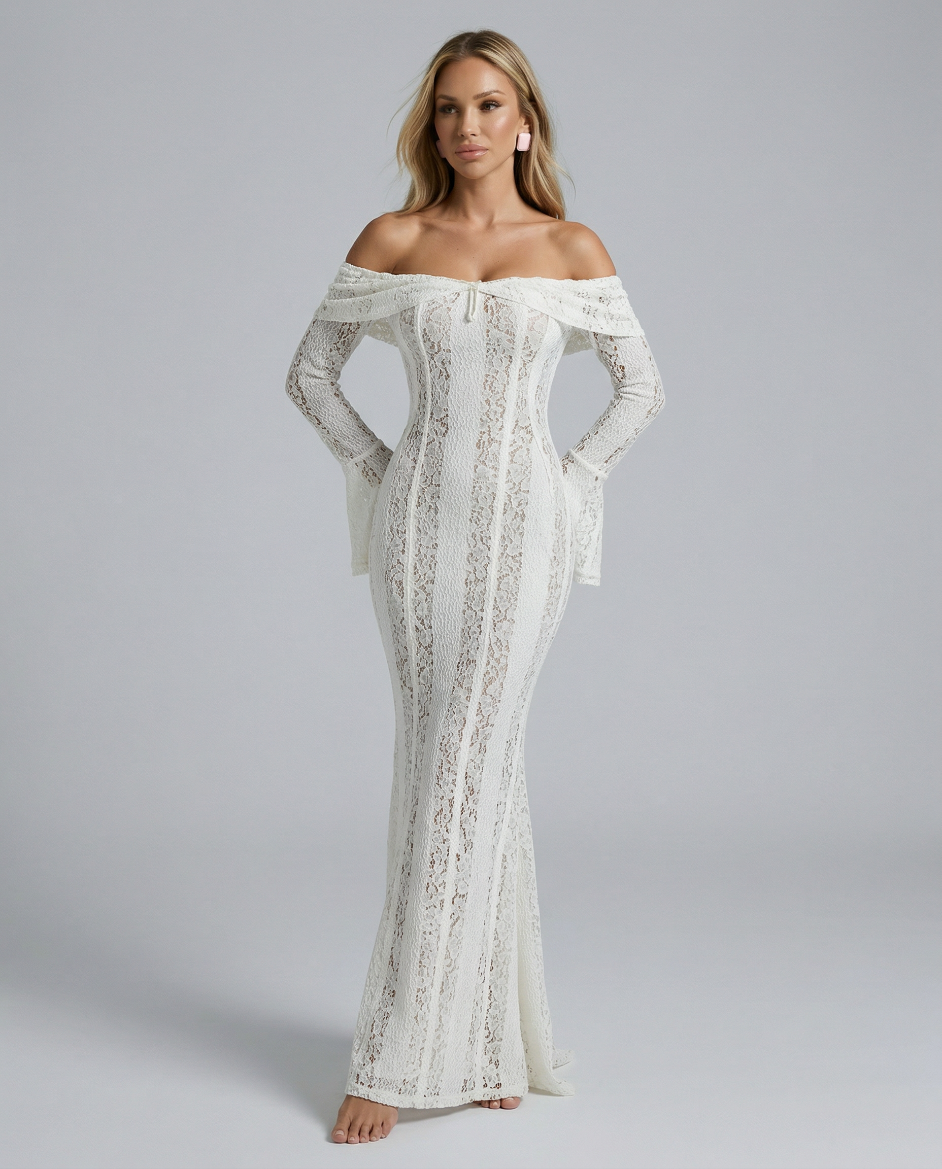 Valentina Moreau | Elegant Lace Maxi Dress For Women