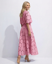 Sophie Laurent | Sky Blue Lace Midi Dress For Women