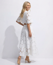 Sophie Laurent | Sky Blue Lace Midi Dress For Women