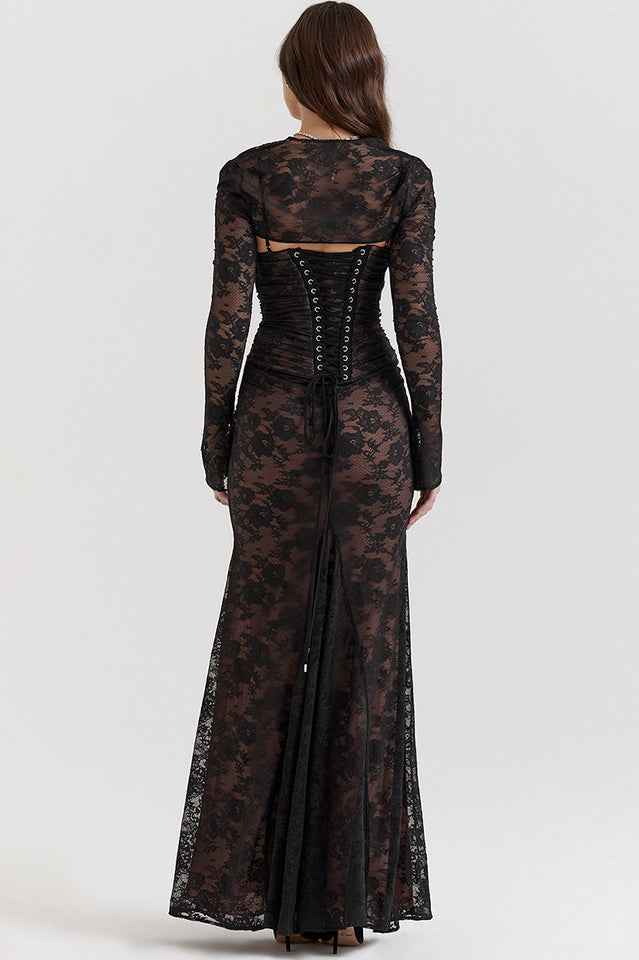 Camille Devereux | Elegant Lace Maxi Dress For Women