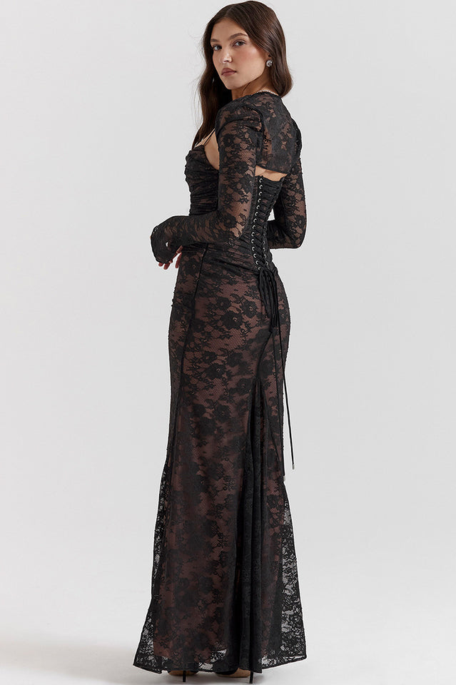 Camille Devereux | Elegant Lace Maxi Dress For Women