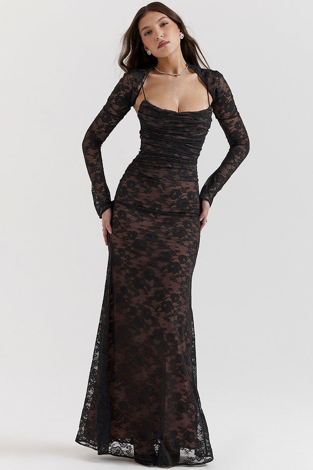 Camille Devereux | Elegant Lace Maxi Dress For Women