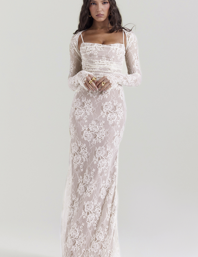 Camille Devereux | Elegant Lace Maxi Dress For Women