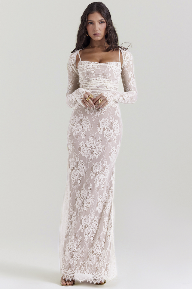 Camille Devereux | Elegant Lace Maxi Dress For Women
