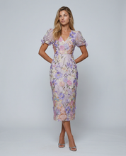 Felicity Ravensworth | Floral Embroidered Midi Dress For Women