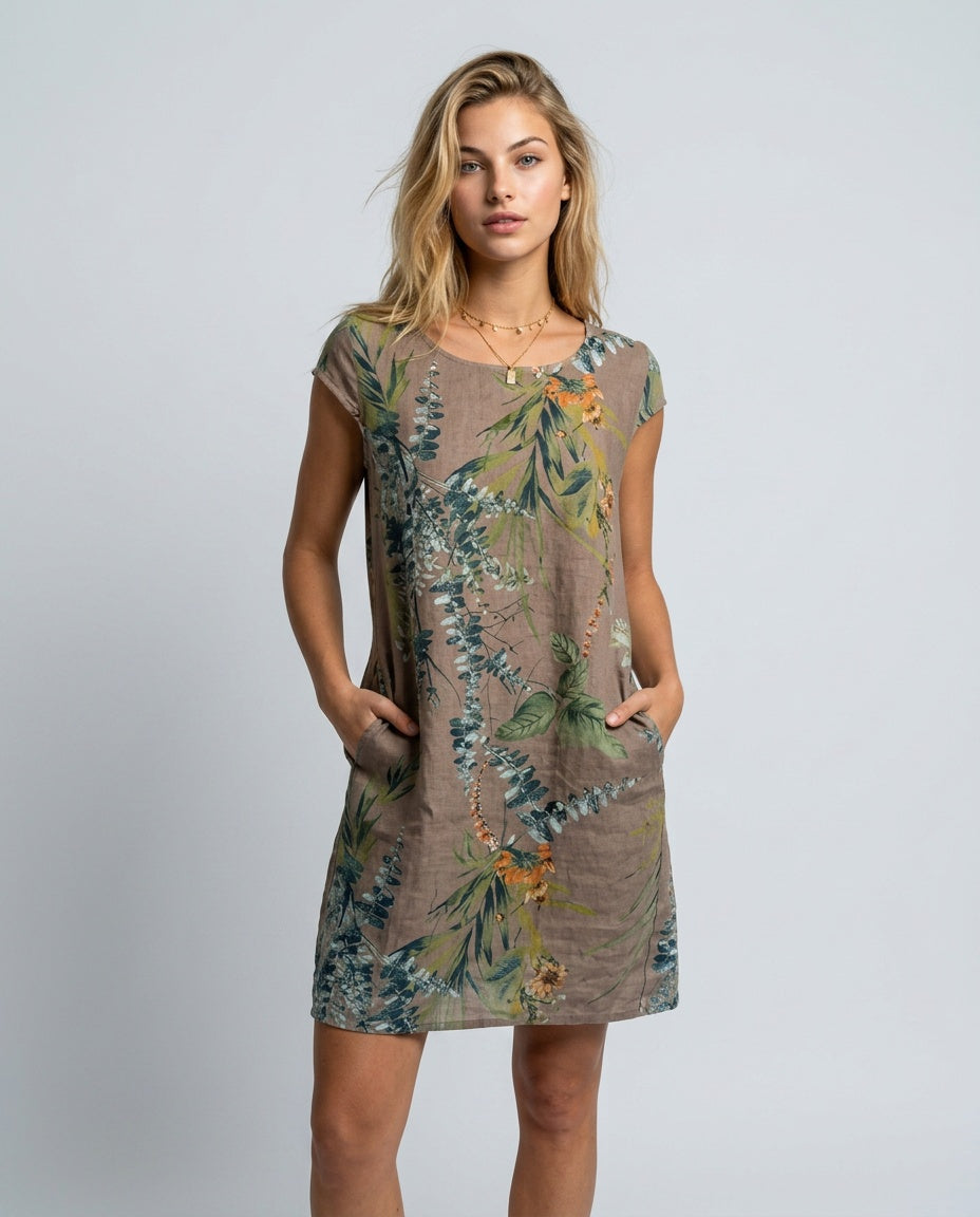 Matilda Reid | Tropical Print Mini Dress For Women