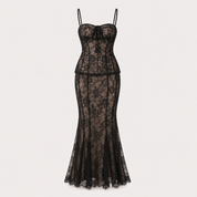 Phoebe Wright | Lace Maxi Races Dress For Women