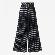 Poppy Sutton | Wide-Leg Trousers With Polka Dot Print For Women