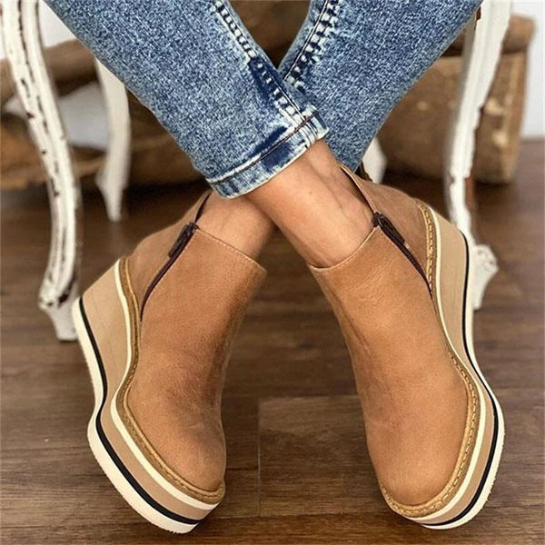 Camille Dubois | Elevated Platform Ankle Boots with Everyday Comfort For Women