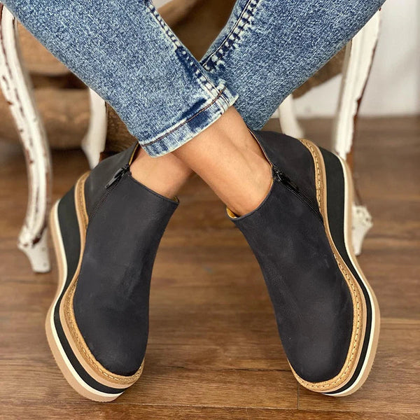 Camille Dubois | Elevated Platform Ankle Boots with Everyday Comfort For Women