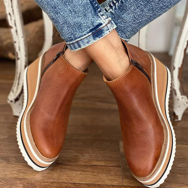 Camille Dubois | Elevated Platform Ankle Boots with Everyday Comfort For Women