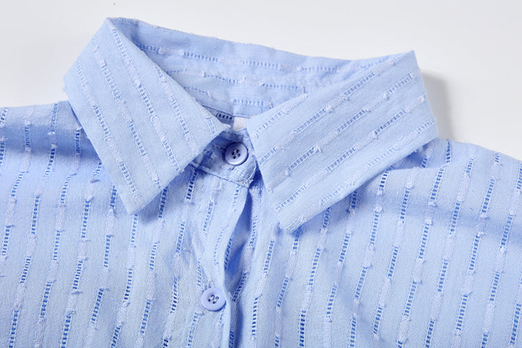 Charlotte Flemming | Embroidered Shirt & Shorts Set For Women