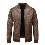 Luca Moretti | Quilted Leather Jacket For Men