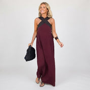 Ruby Stewart | Cross Halter Maxi Dress For Women