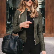Valentina Moreau | Tailored Leather Look Jacket For Women