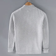 Adrian Moreau | Ribbed Zip Knit Cardigan For Men