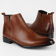 Alessio Romano | Minimalist Leather Chelsea Boots For Men