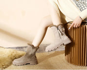 Elena Moretti | Fur Trim Winter Boots For Women