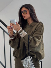 Camille Varela | Oversized Bomber Jacket For Women