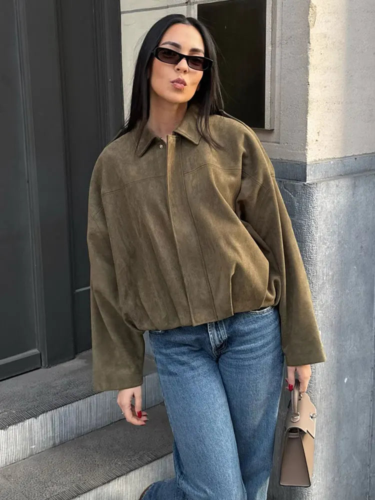Camille Varela | Oversized Bomber Jacket For Women